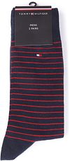 Tommy Hilfiger Strumpor 2 Par Mörkblå Rand Verpakking