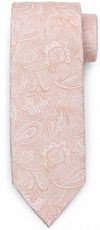 Suitable Krawat Jedwab Paisley Caramel Brązowy TI26-27