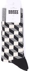 Happy Socks Sokken Blokken Zwart Verpakking