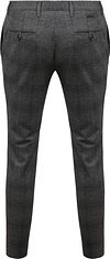 Alberto Pantalon Rob Stretch A Carreaux Anthracite Product / Achterkant