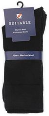 Suitable Merino Sokken Zwart 2-Pack Verpakking