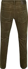 Pierre Cardin Broek Lyon Future Flex Corduroy Olijfgroen Product / Achterkant