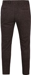 Suitable chino Das Pied de Poule color melanzana Product / Achterkant