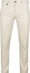 Suitable Chino Linen Blend Karos Beige 1-81-457 100 Sand Check kaufen | Suitable