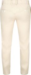 Alberto Jump Stripe Chinos Ecru Product / Achterkant