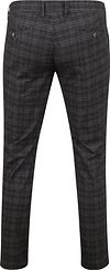 Chino Suitable Pico a quadri antracite Product / Achterkant