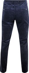 Suitable Chino Plato Corduroy granatowe Product / Achterkant