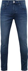 MUD Jeans Spodnie Niebieski Slimmer Rick Authentic Indigo Slimfit
