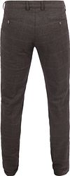 Suitable Chino Pico Pleat Ruiten Bruin Product / Achterkant