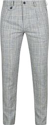 Suitable Chino Linen Blend Karos Blau 1-81-459 614 Blue kaufen | Suitable