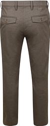 Alberto Lou Chino Flanell Herringbone Braun