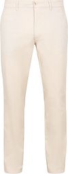 Suitable Spodnie Biały PA-CH-PEANO-TWILL-OFFWHITE