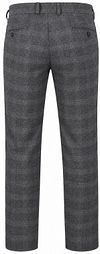Chinosy Suitable Pico Pleat Check w kolorze szarym Product / Achterkant