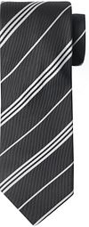 Køb Suitable Silkeslips Bred Grå Stribe FC22-20 Grey | Suitable