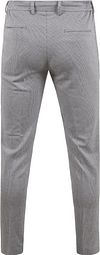 Suitable Spodnie Jersey Pied-de-Poule Szare Product / Achterkant
