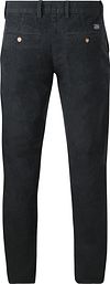 Chinosy Steppin' Out Flemm ze sztruksu w kolorze granatowym Product / Achterkant