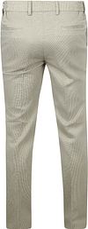 Spodnie eleganckie Suitable Das w pepitkę w kolorze oliwkowym Product / Achterkant