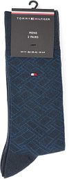 Tommy Hilfiger 2-Pack Sokken AOP Blauw 004 Product