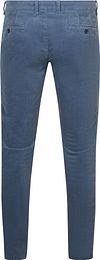 Suitable Chino Plato in velluto a coste blu Product / Achterkant
