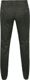 Suitable Chino Sartre verde scuro Product / Achterkant
