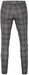 Suitable Chino a quadri grigio scuro Product / Achterkant