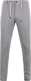 Suitable Pantalon Jersey Pied De Poule Gris commander en ligne | SPE23104DA20ST-920 mist | Suitable Luxembourg