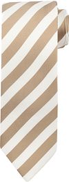 Køb Suitable Silkeslips Stribet Beige TI24-25 | Suitable