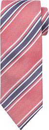 Suitable Krawat Czerwony F91-10 Pink/Navy Stripe