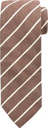 Suitable Krawatte Leinen Streif Braun kaufen | TI23-24 | Suitable