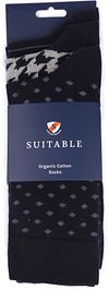 Suitable Sockor 3-Pack Mönster Navy Verpakking