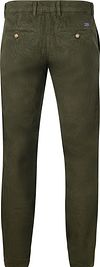 Chino Flemm in velluto a coste Steppin' Out - Olive Product / Achterkant