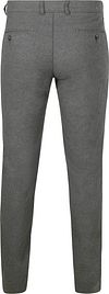 Chinosy Suitable Pico Pleat z flaneli, szare Product / Achterkant