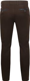 Gardeur Chino Benny 3 marrone scuro Product / Achterkant