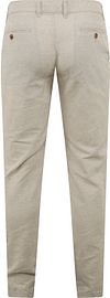 Suitable chinos Pico z lnu w kolorze beżowym Product / Achterkant