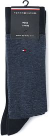 Tommy Hilfiger Birdseye Calcetines Azul 004 pack de 2 pares Verpakking