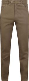 Chinosy Meyer Chicago z diagonalu, w kolorze camel 3322562200-43