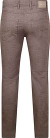 MAC Pantaloni Arne Melange Marrone Product / Achterkant