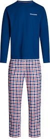Tommy Hilfiger Pyjamasæt i Navy Rutemønster UM0UM03360-0U6