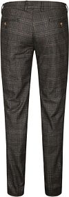 Suitable Chino Pico w kratę brązowe Product / Achterkant