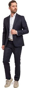 Suitable Suit Toulon Serge Wool Uni Navy Product / Detail with Emiel