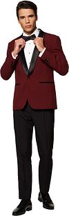 OppoSuits Costume Smoking Rouge OTUX-0004 Burgundy commander en ligne | Suitable