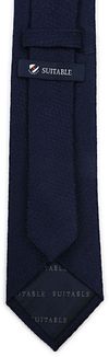 Suitable Tie Silk Rough Oxford Navy Product / Achterkant