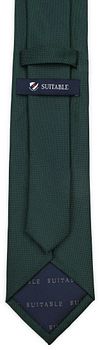 Suitable Silk Tie Dark Green Product / Achterkant