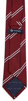 Suitable Slips Silke Burgundy Double Stripe  Product / Achterkant