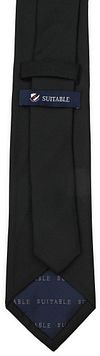 Suitable Seide Krawatte Schwarz Product / Achterkant