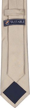 Suitable Cravate Beige Soie  Product / Achterkant