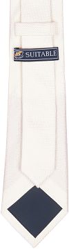 Suitable Seide Krawatte Off-White Product / Achterkant