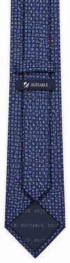 Suitable Tie Silk Fantasydots Navy