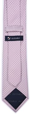 Suitable Corbata Small Dots Pink Product / Achterkant