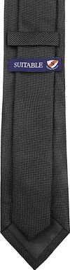 Suitable Cravate Anthracite Soie Product / Achterkant